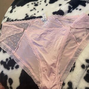 Aerie Light Pink Lace Boybrief
